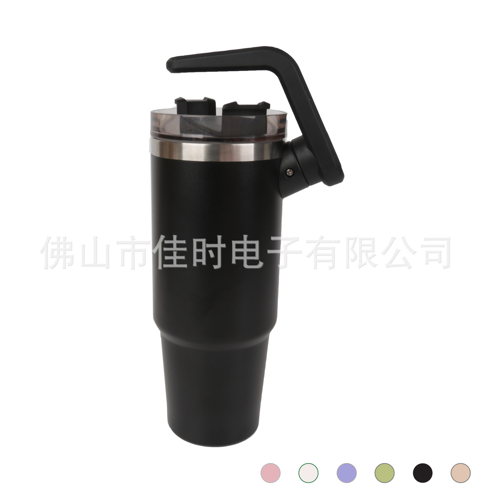 Taza de vacío de acero inoxidable transfronteriza 304 con mango Stanley asa giratoria taza de asa 30oz asa de doble propósito