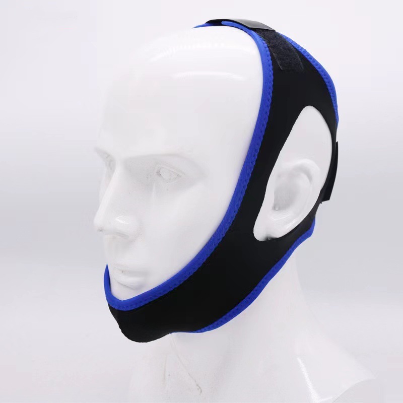 跨境批发 三角止鼾带 长条下巴拖带 防打呼矫正带 V脸止鼾面罩