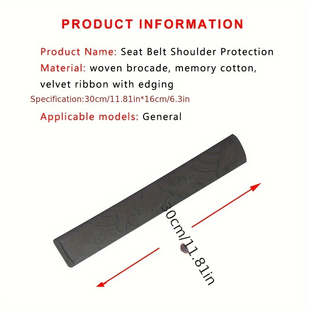 Jdm Car Seat Belt Shoulder Pads Embroidered Personalized Seat Universal for All Seasons Interior Shoulder Protection Cover
