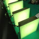 led square floor Brick Lamp gravity human body induction foot pedal colorful luminous sound outdoor tempered glass underground lamp