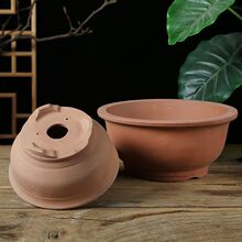 多肉花盆陶瓷红陶土粗陶透气托盘紫砂批发原色小栽陶瓷花盆热卖