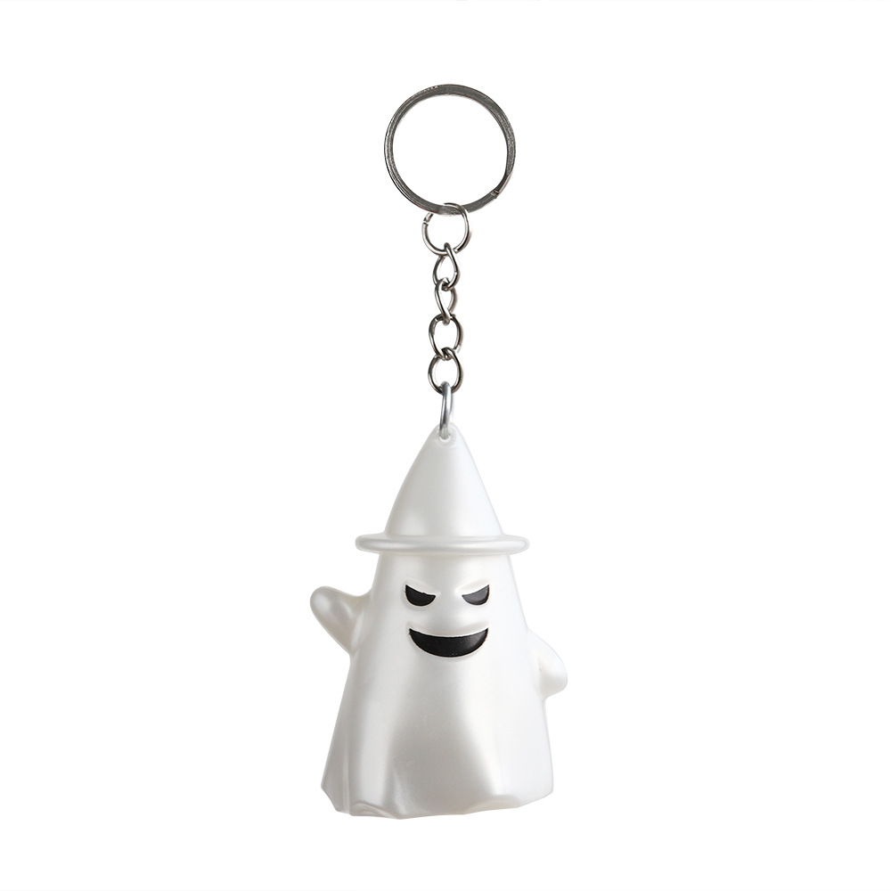 Decoración de Halloween Luz Fantasma Keychain Halloween Trickles Halloween Party Accessories Collar Collar