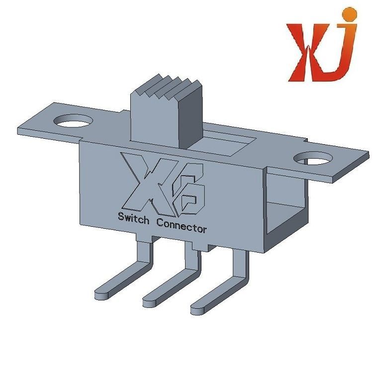 两档拔动开关/小型带耳弯脚拨动2档拨动开关/1P2T正拨拨动开关