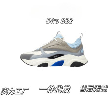 欧洲站新款网面系带减震防滑轻便低帮休闲运动鞋户外男女款