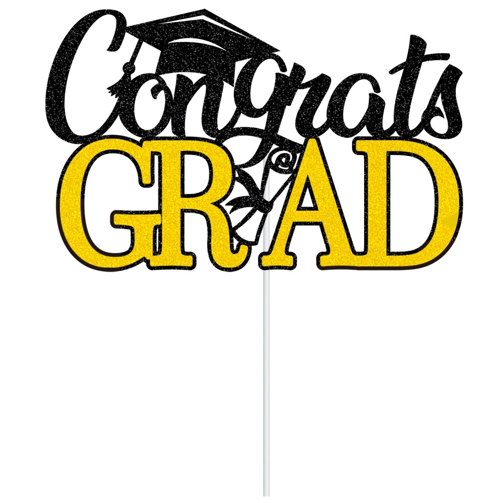 Tema enano transfronterizo temporada de graduación decoración del partido tire bandera pastel tarjeta inserción graduación escena diseño tire flor plug-in