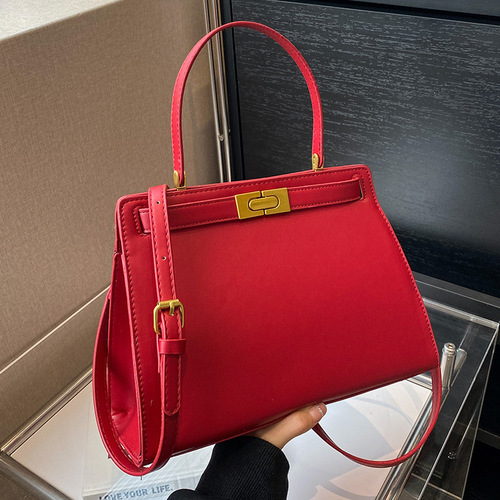 High-end  autumn and winter new fashion crossbody bag portable small square bag bridal bag wedding bag Kelly bag for women