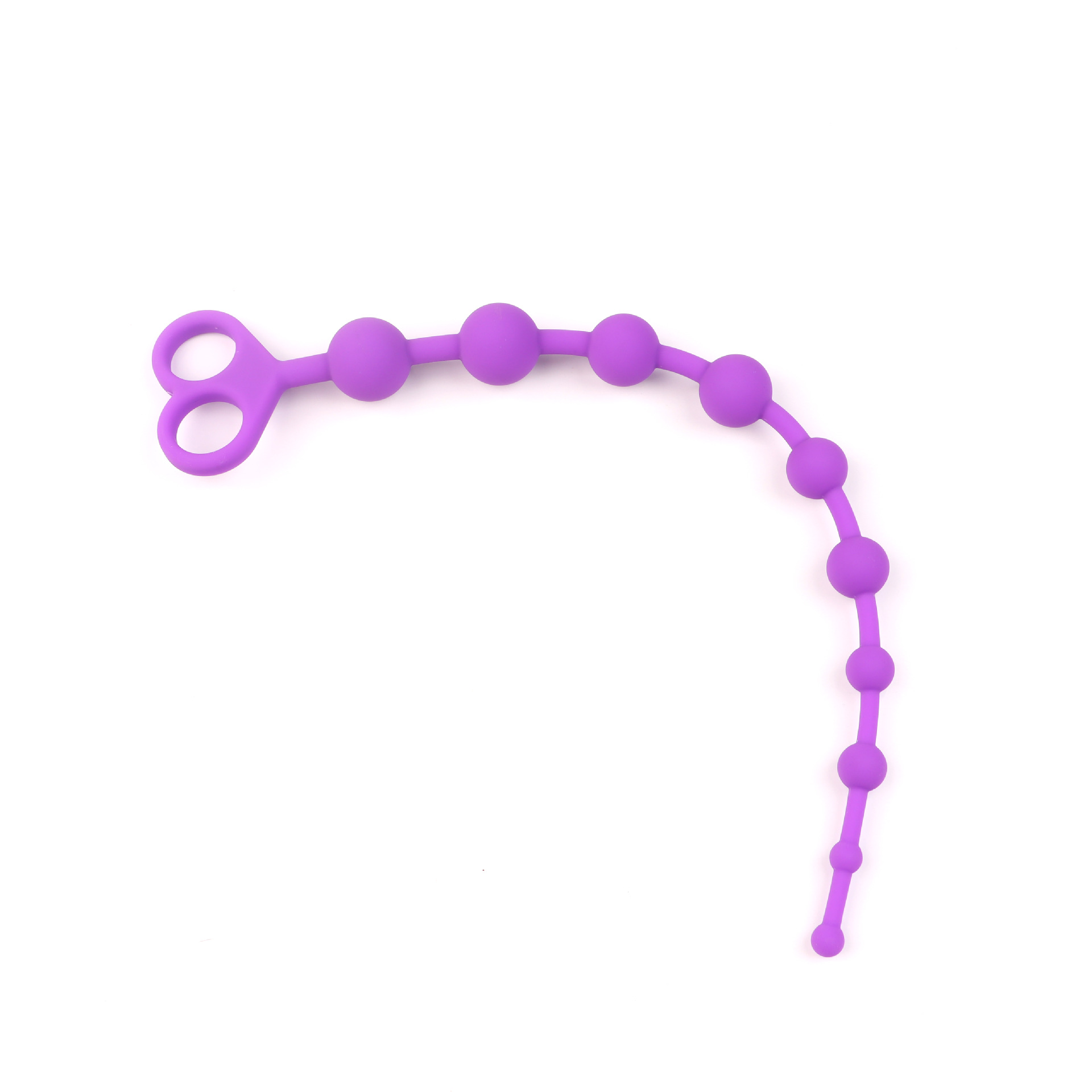 Smiley Face Anal Beads, Silicone Beaded Anal Toy, Colorful Design — detail image 4