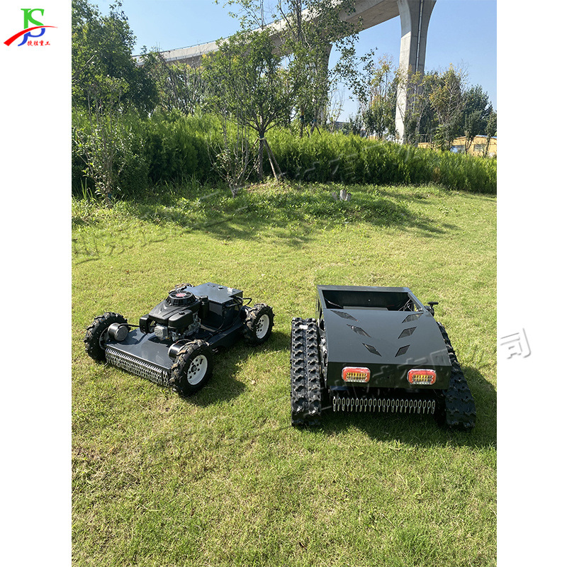 小型轮式割草机四驱油电两用割草机便携式农田园林草坪修剪机