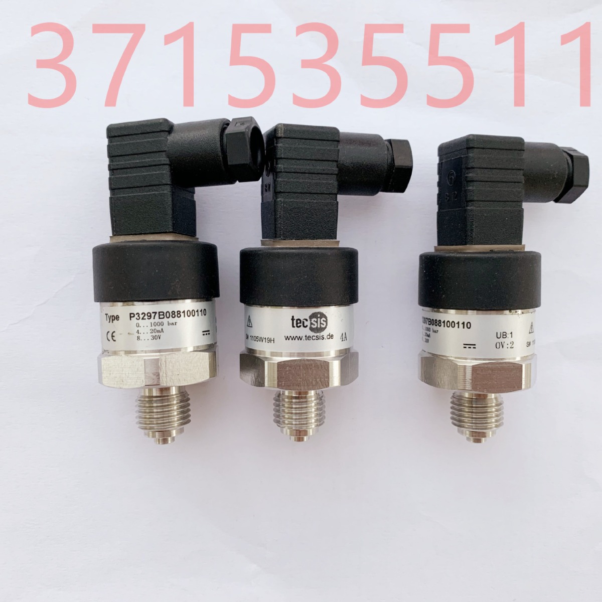 泰科思Tecsis压力传感器P3297B088100110 0-1000bar P3297B121020