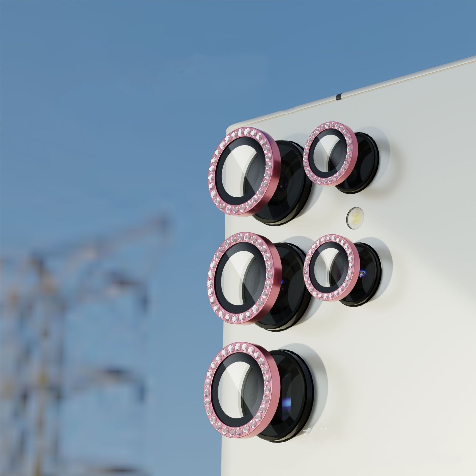 Película Protectora de Lente con Perforación de Puntos Tipo Ojo de Águila para Samsung S25 Ultra, Película AR de Posicionamiento de Cámara para Galaxy S24 Plus