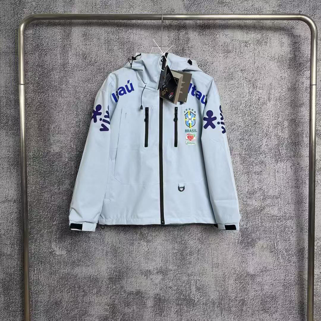 Nuevo fútbol de doble cara chaqueta de algodón Brasil París México Arsenal Alemania BairbaL impermeable