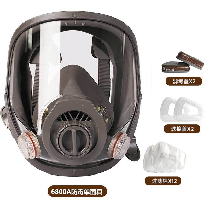 6800A防毒マスク/ホルムアルデヒド塗装化学工業酸性ガス異臭防止工業粉塵全面マスク|undefined