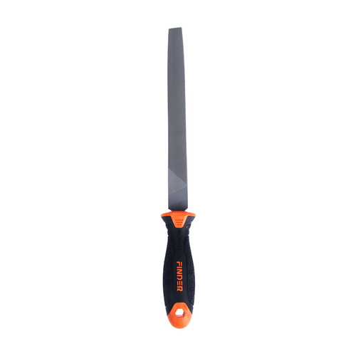 Cross-border hardware tools manual steel file flat file triangle file T12 carbon steel two-color handle 8-inch file set wholesale
