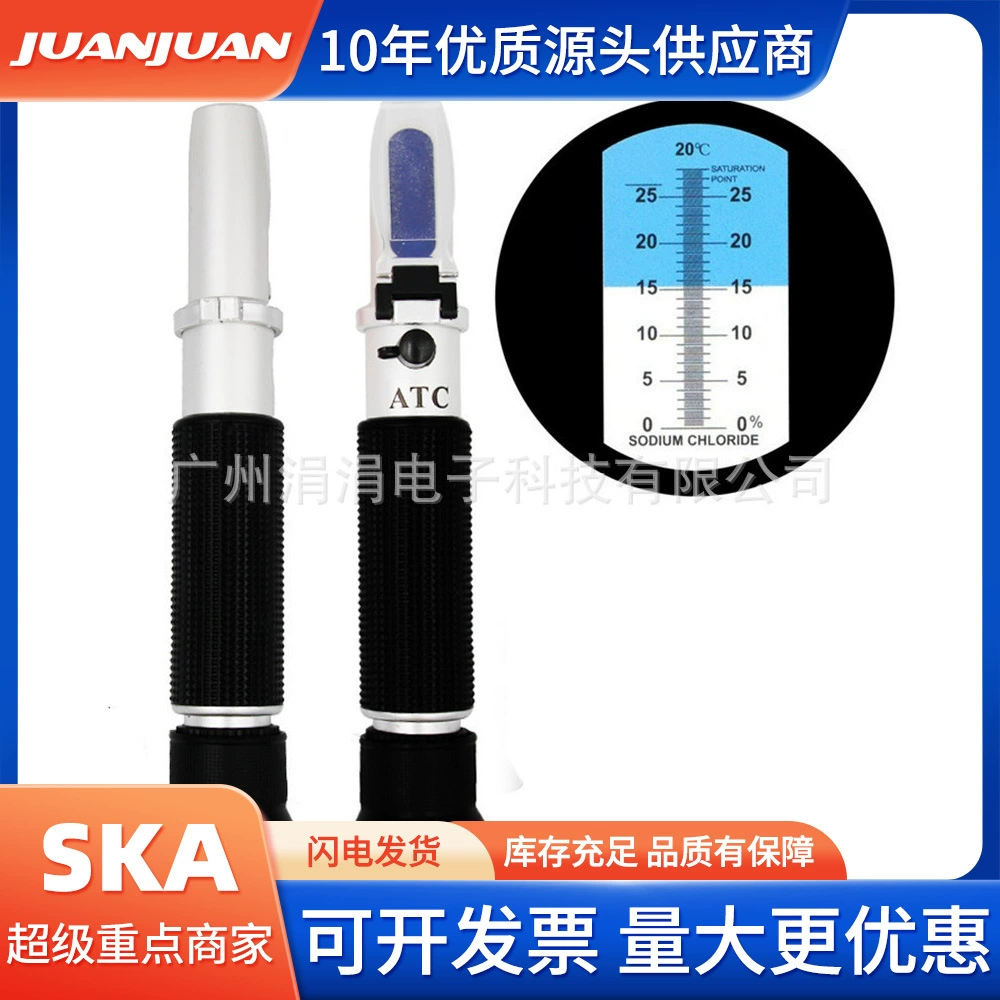 Портативный 0-28% солеметр пищевой солеметр рефрактометр Тип температурной компенсации