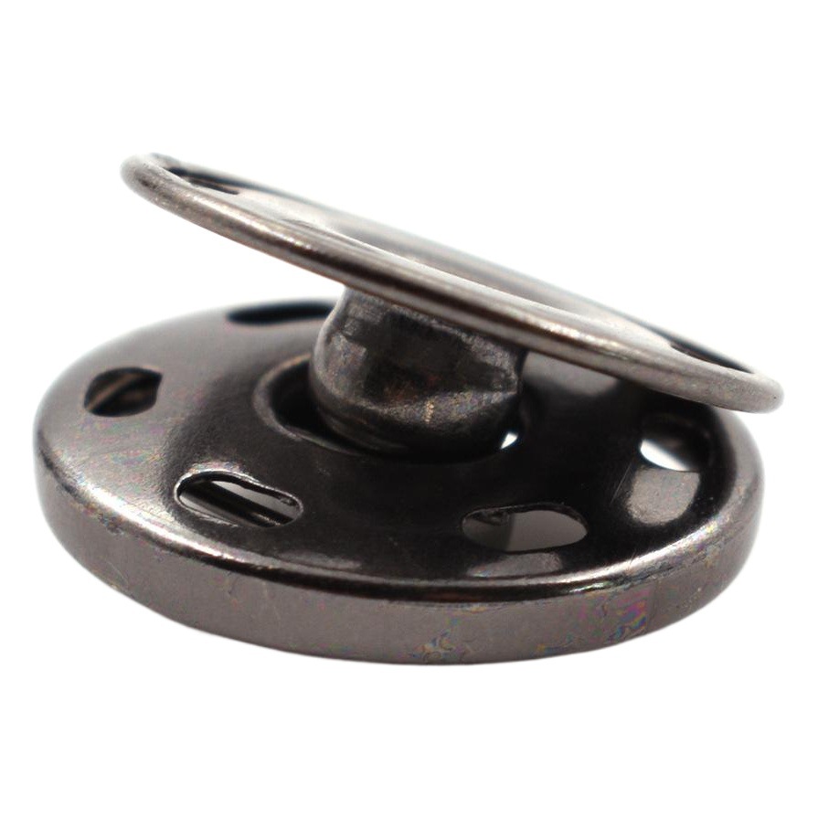 Suministro directo de fábrica metal botón a presión hardware hebilla oculta abrigo de lana botón aleación cobre cuero carta hebilla al por mayor