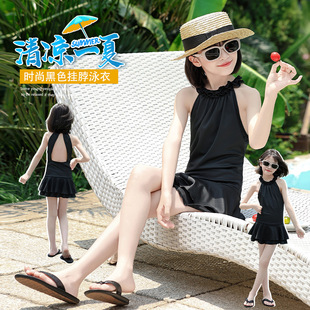Girls' Beautiful Swimsuit 2025 New Big Kidsren's Girl's Quick-Drying Suspender Swimsuit Kidsren's High-Looking One-Piece Swimsuit