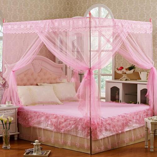 Mosquito net bracket, floor-standing thick stainless steel tube mosquito net pole, mosquito net frame, mosquito net accessories bed frame wholesale