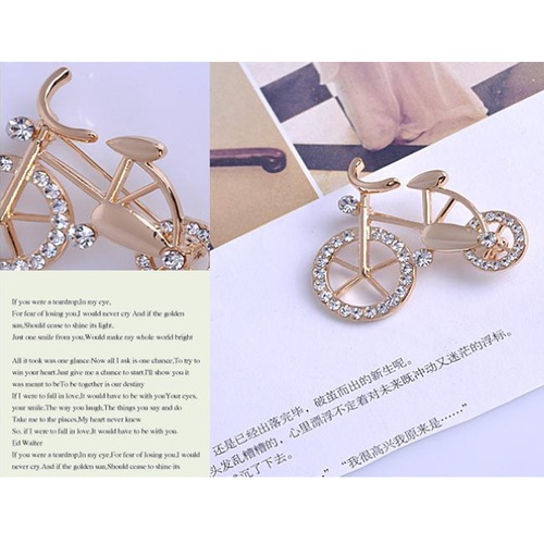 Huailang Fashion Brooch Bicycle Brooch Corsage Gift Delivery Dropshipping