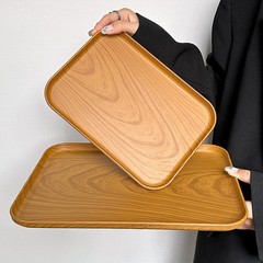 長方形は木目トレーins風食盤茶盤家庭用コップ収納盤カフェケーキ皿