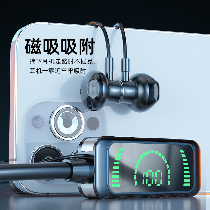 人気の X88 ミラー 2025 新しいワイヤレス Bluetooth ヘッドセットセミインイヤーハンギングネックスポーツ超長バッテリー寿命プライベートモデル|undefined