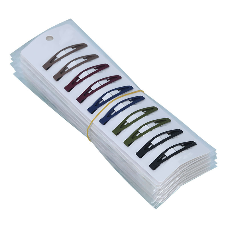 厂家直销6cm新款韩式发夹 义务小商品发夹批发简约彩色一字夹包邮