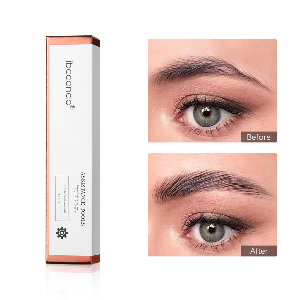 Brow Perm Set Before and After