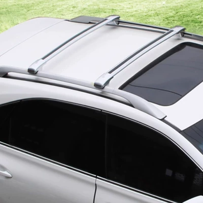 Suitable for Byd Shark Pickup Byd Shark Roof Rack Crossbar with Lock Car Trunk Roof Rack (Roof rack) - two-all-silver-byd-shark