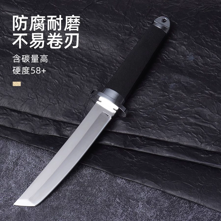 Прямые продажи Dachang японский нож для походов внешний нож прямой складной нож для походов портативный фруктовый нож черный Самурай сталь с высокой твердостью