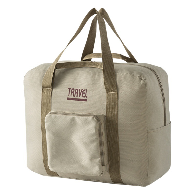 2023 primavera viaje de viaje bolsa de almacenamiento de doble capa impermeable engrosada carro Portátil Bolsa de hombro viaje de larga distancia bolso