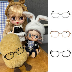 宽8.5cm金属眼镜zsiga可动人偶毛绒jellycat娃用小布20cm棉花娃娃