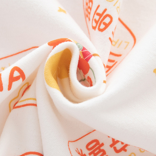 Newborn Safe and Joyful Contiguous Clothes Autumn/Winter Pure Cotton Baby Printed Boneless Clothes Infant Spring/Autumn Hairy Clothes