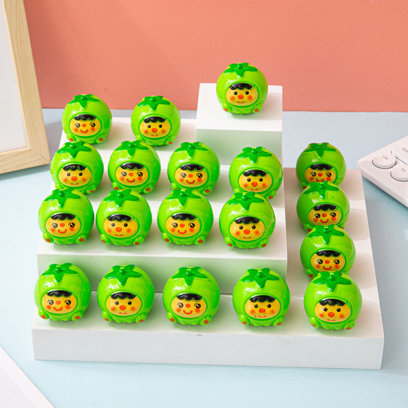 Creative Food Play Mini Green Apple Huili Car Children's Toy Gift Cross-border Supply Stall Wholesale