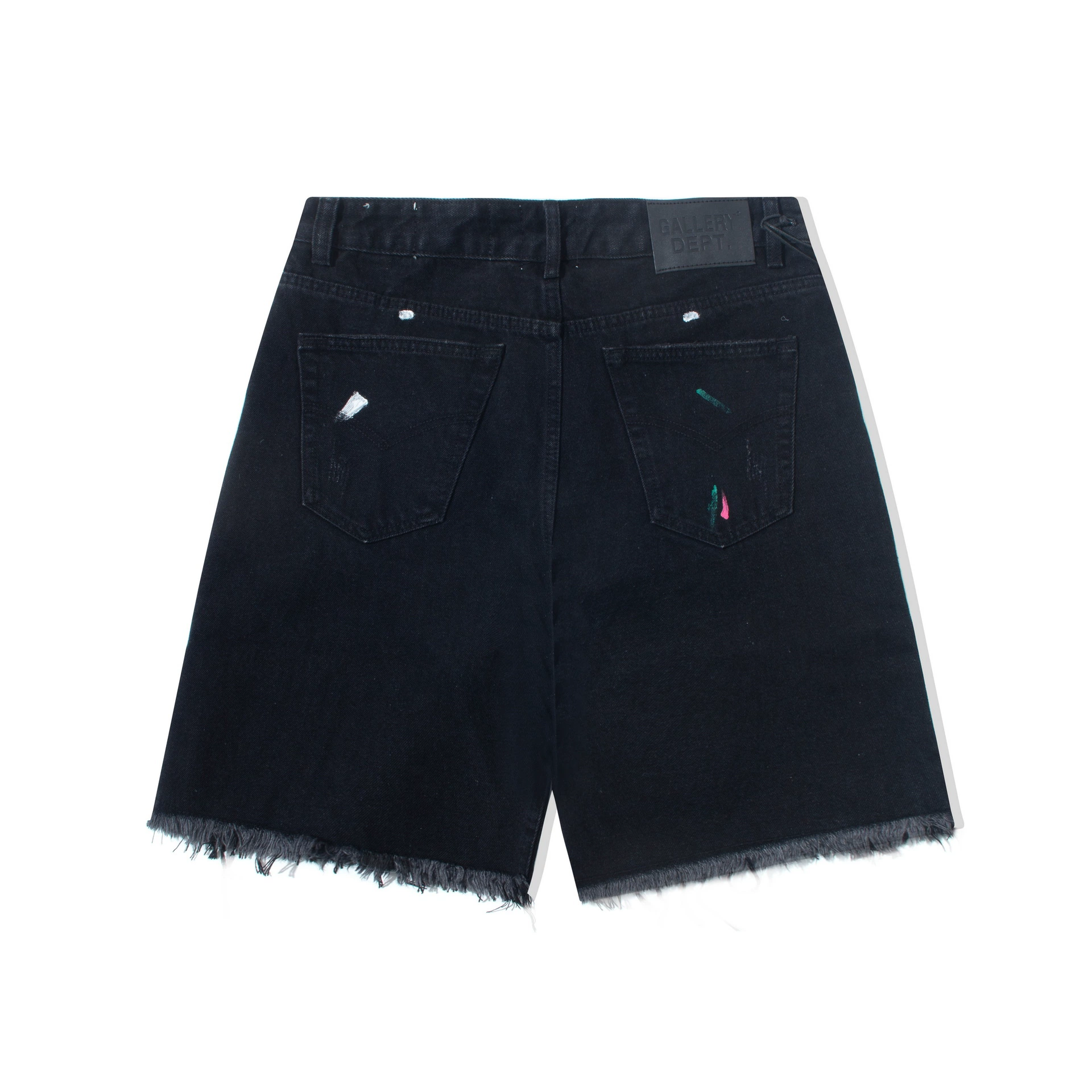 Галерея Dept раскрашенные чернила дырявые джинсы шорты washed retro high street casual pants для мужчин и женщин