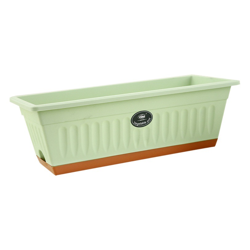 Balcón olla de verduras hogar especial de plantación de vegetales rectangular maceta de plástico engrosada larga caja de plantación de macetas