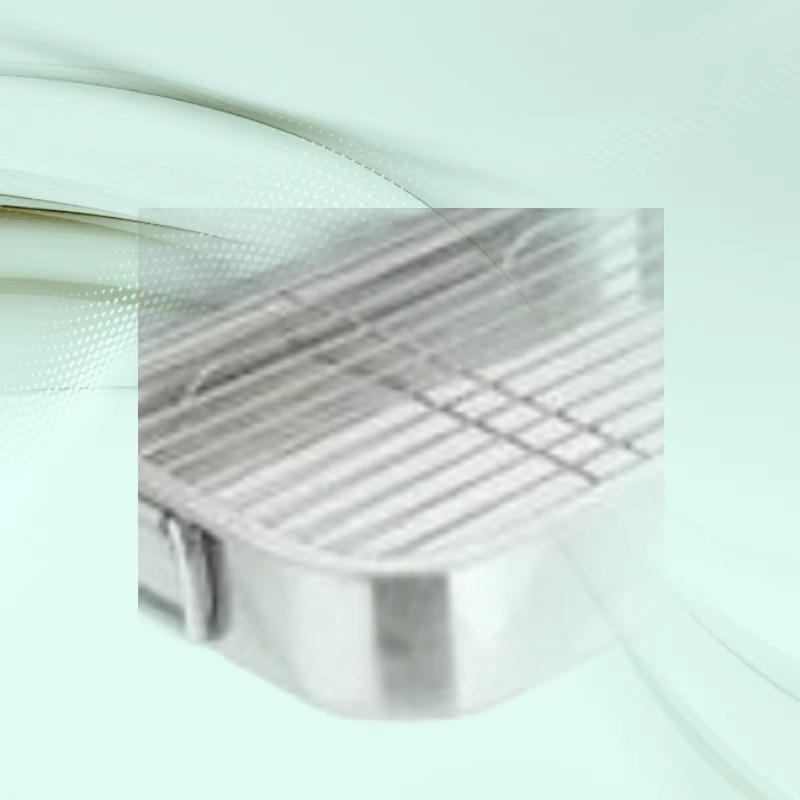 Directly Supplied from the Manufacturer, Square Stainless Steel Grilling Tray, Fish Grilling Plate, Barbecue Tray, Draining Tray, Oil Filtering Tray, Specifically for Stall Use
