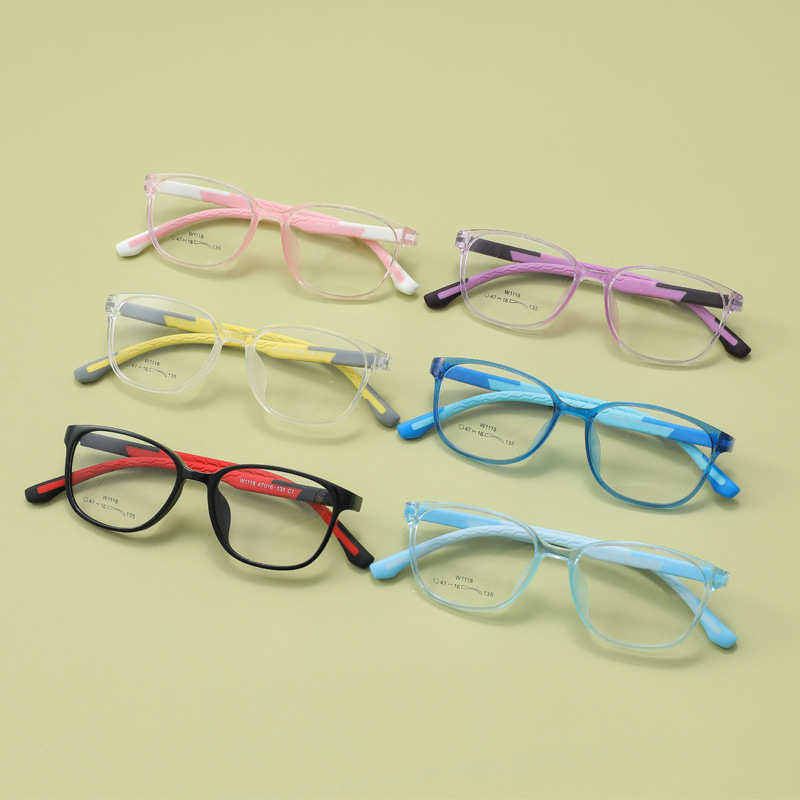 兒童硅膠眼鏡框雙色包膠PPSU親膚材質男女同款學生眼鏡架批發1118