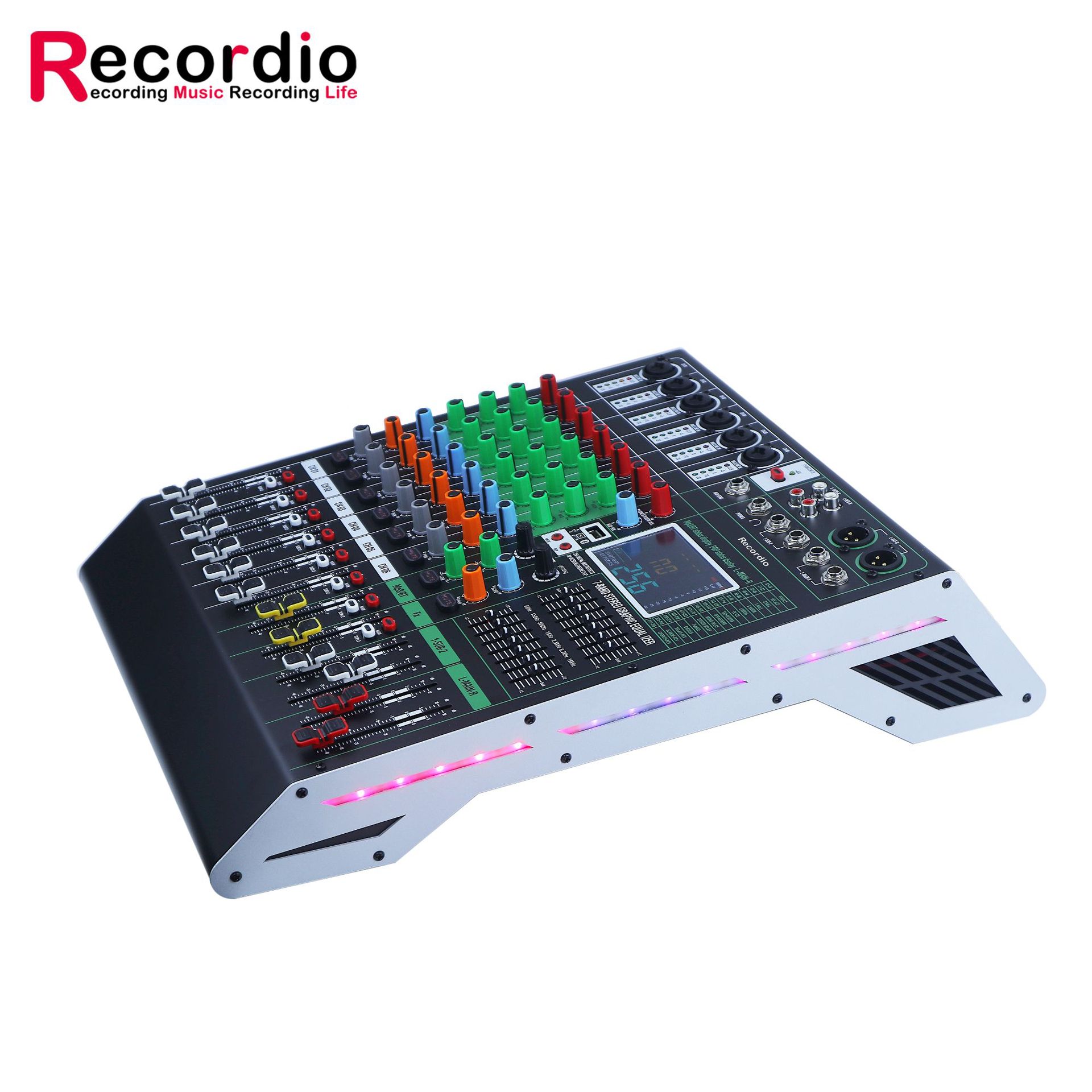 국경 전용 KTV 성능 이펙터 8 방향 믹서 256DPS 잔향 RGB 스테이지 전용 믹서