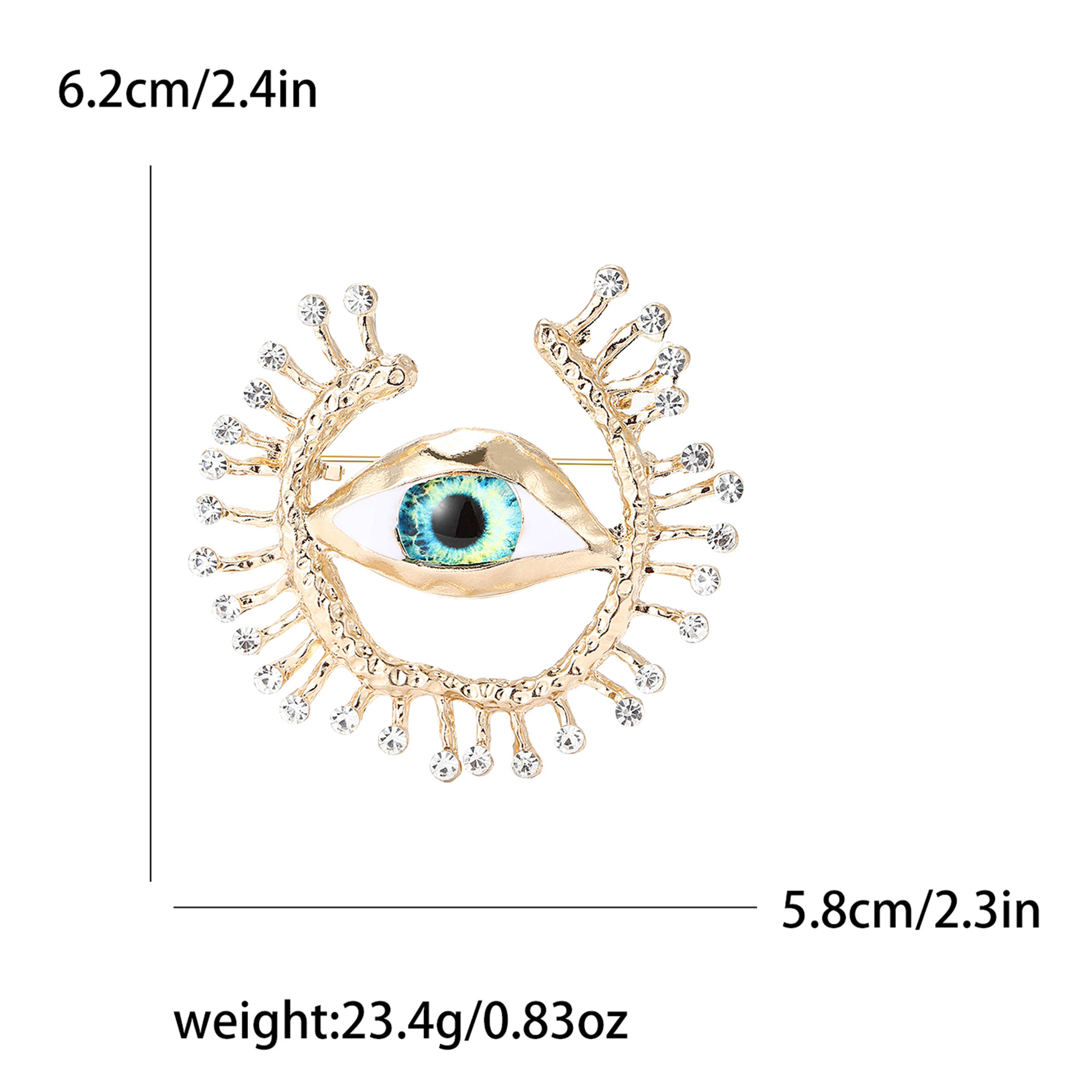 Spilla squisita occhio di demone per donna accessorio versatile_voghion.com
