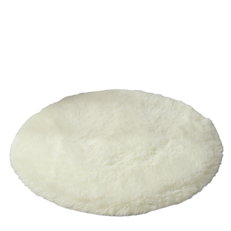 Transfronterizo amazónica seda alfombra redonda sala de estar sofá mesa de té alfombra de piso dormitorio alfombra de cama cama cama almohadilla de peluche