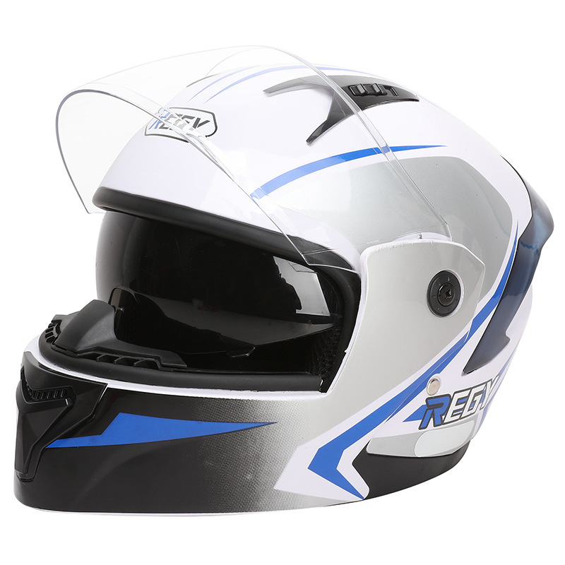 Nuevo casco de motocicleta de doble lente certificado 3C casco de motocicleta eléctrica casco de seguridad