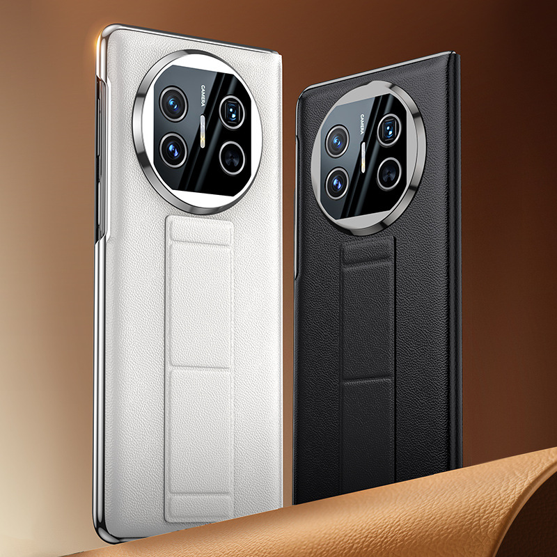 Factory in stock for Huawei Mate X5 Phone Case Genuine Leather X3 New Style Wristband Drop-resistant Bracket Magnetic Flip Cover