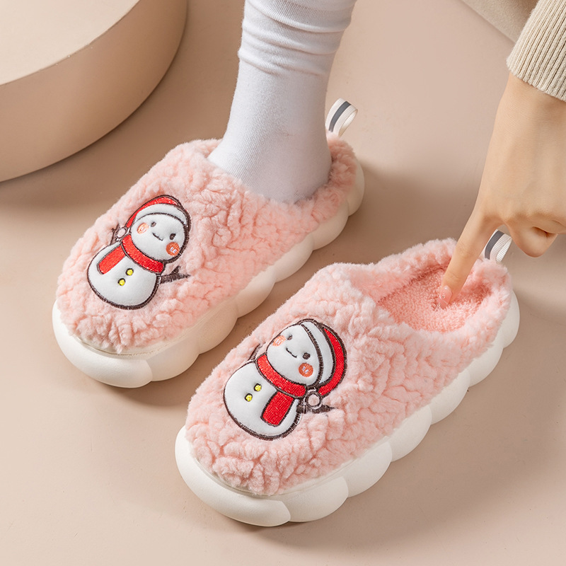 Демисезонные мультяшные тапочки подходит для мужчин и женщин в помещении, утепленная удобная обувь для беременных для влюбленных