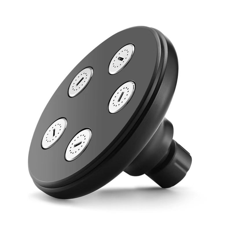 Ronda pequeña cintura presurizada ducha universal baño ducha baño grande agua superior rociador baño ducha cabeza traje