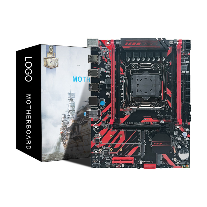 全新X99LGA2011-3针电脑主板DDR4四通道内存E5志强V3V4cpu主机