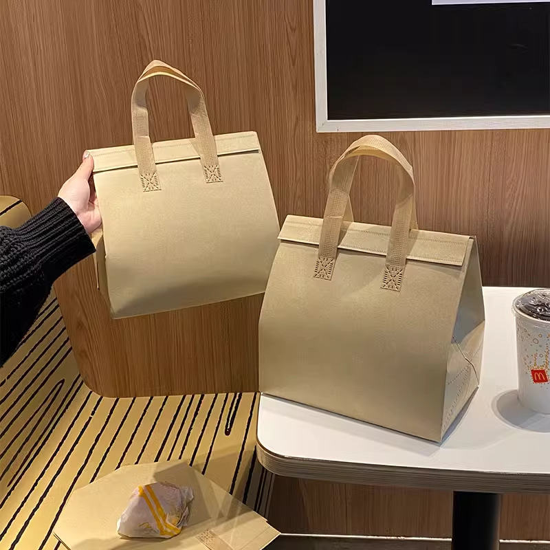 "크래프트 종이 색상(단색), 소형 ""길이 21*너비 10*높이 28"", 적층 PP 부직포"