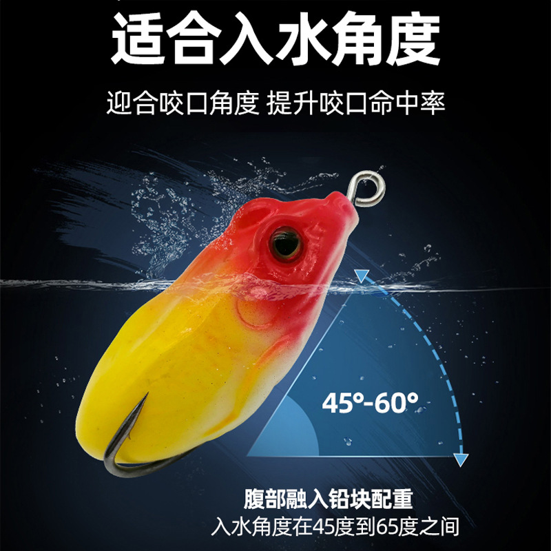 Floating Frogs Fishing Lures Soft Baits Bass Trout Fresh Water Fishing Lure