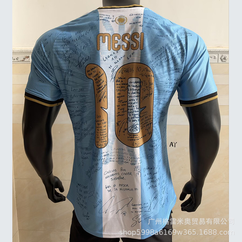 78-86-91-06-2627 Argentina No. 10 Messi's Retired Jersey No. 8 Enzo No. 10 Messi's Football Uniform