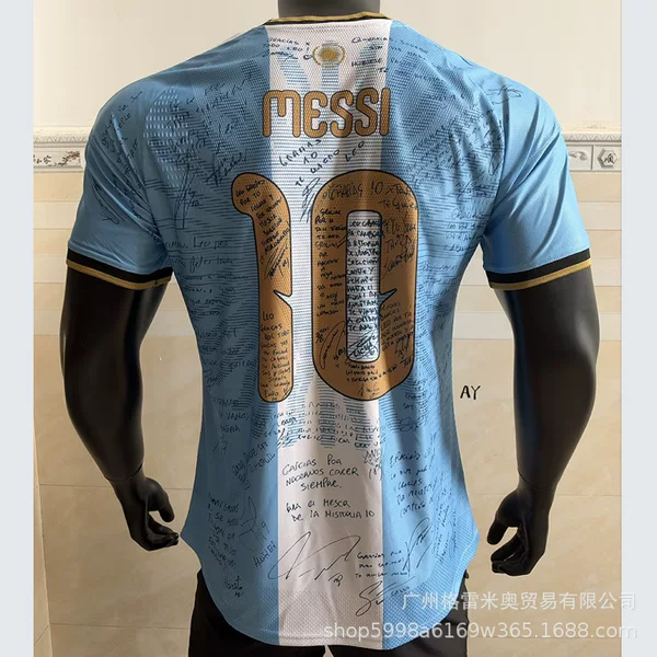 78-86-91-06-2627 Argentina No. 10 Messi's Retired Jersey No. 8 Enzo No. 10 Messi's Football Uniform