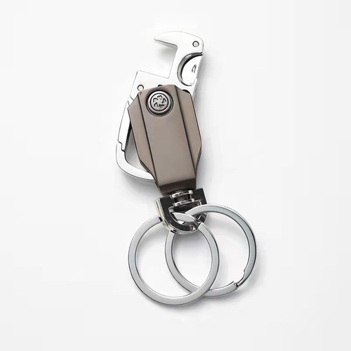 Fingertip spinning keychain, multifunctional bottle opener, detachable express knife, free laser logo