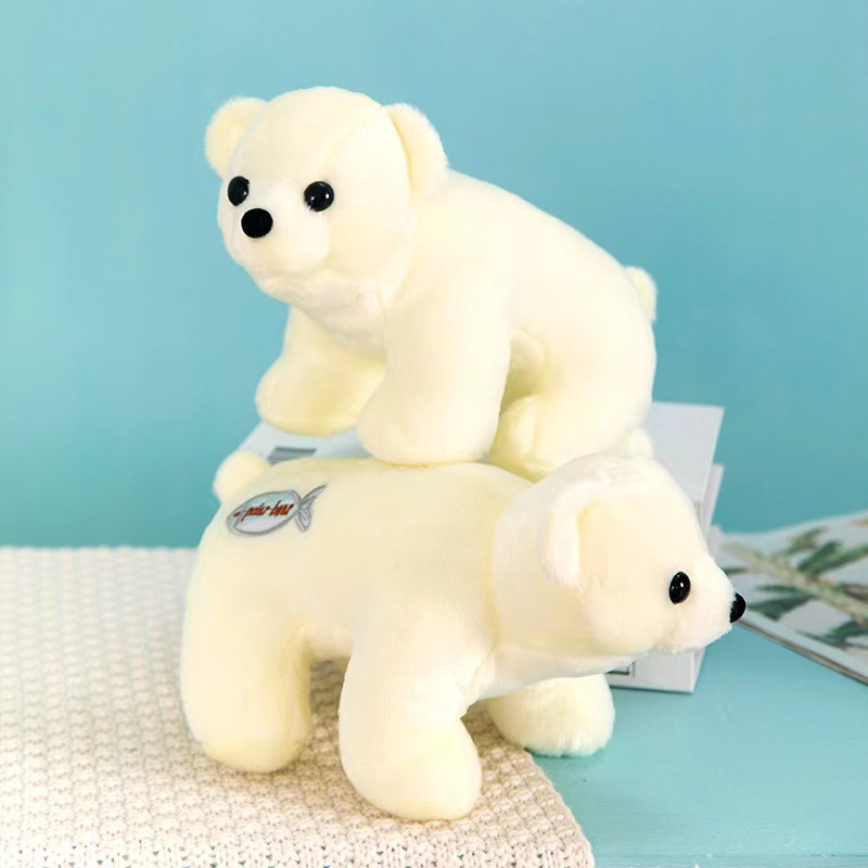 Doll doll for cross-border doll grabbing machine polar bear 8-inch plush toy wholesale push activity gift